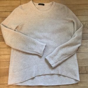 High low waffle sweater j crew
